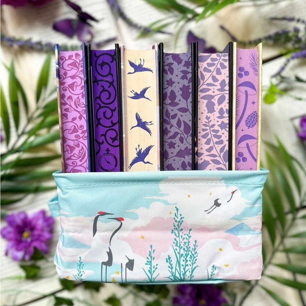 Fairyloot Six Crimson Cranes Storage Basket